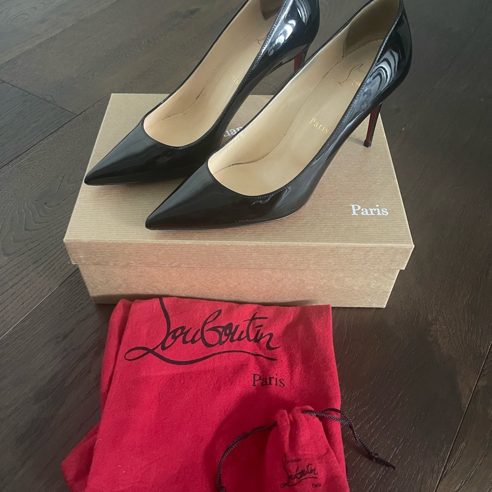 Christian Louboutin Black Patent Heels